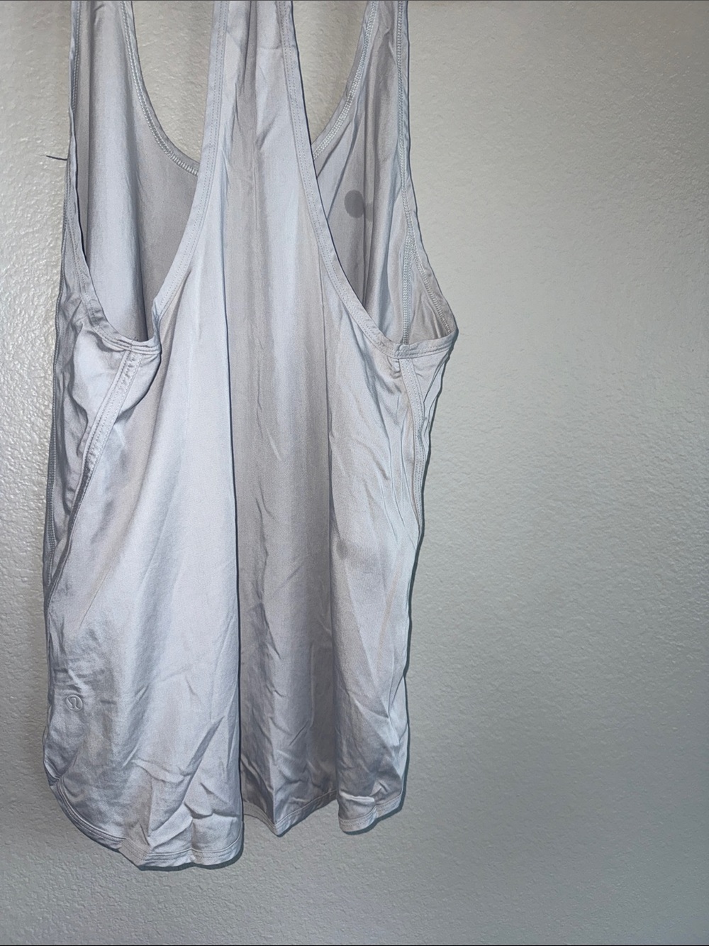 lululemon athletica light gray racerback tank top